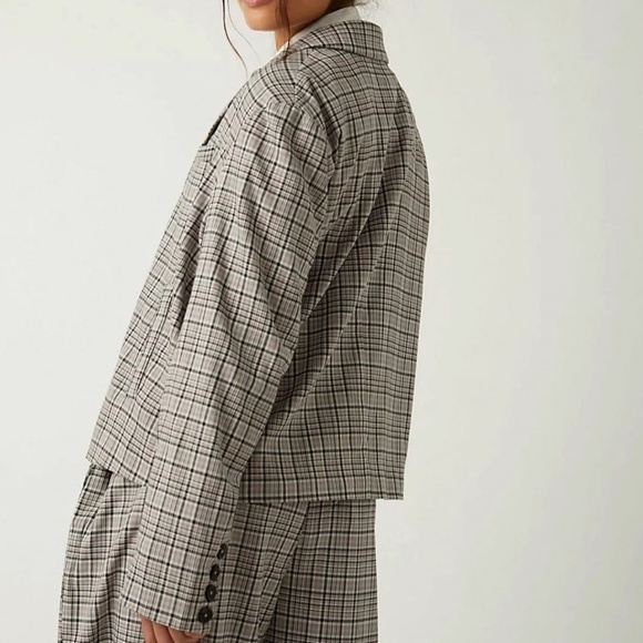 We the People Cali Blazer in Neutral Combo Free People - Picture 3 of 12